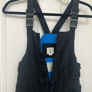 Lands End black kids snow suit/pants size 10